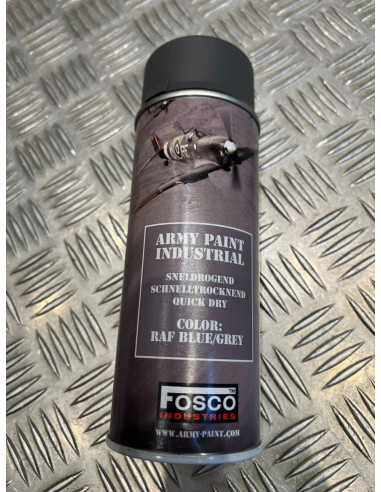 Bombe peinture militaire 400 ml couleur raf blue grey bleu gris fosco industrie