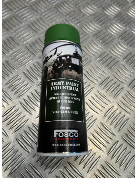 Bombe de peinture militaire 400 ml couleur vietnam green vert fosco industries