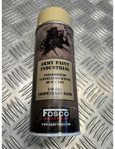 Bombe de peinture militaire 400 ml couleur tropentarn sand sable tropical fosco