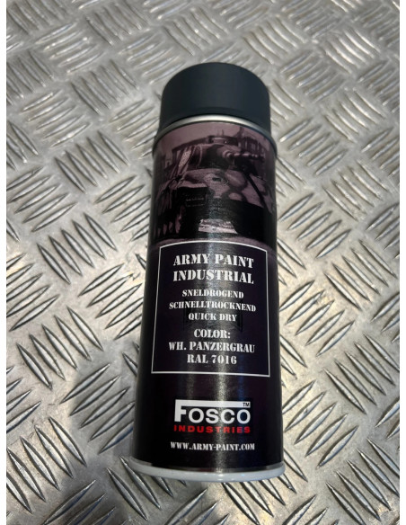 Bombe peinture militaire 400 ml couleur wh panzergrau ral 7016 gris anthracite