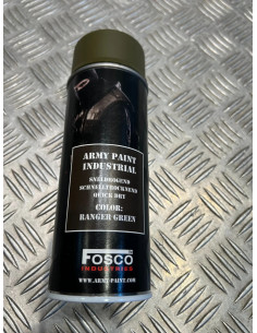 Bombe de peinture militaire 400 ml couleur ranger green fosco industries