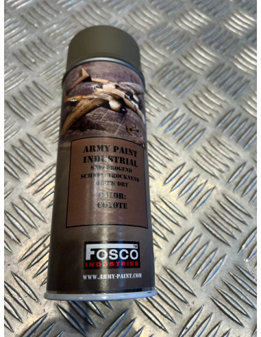 bombe de peinture militaire 400 ml couleur coyote fosco industries