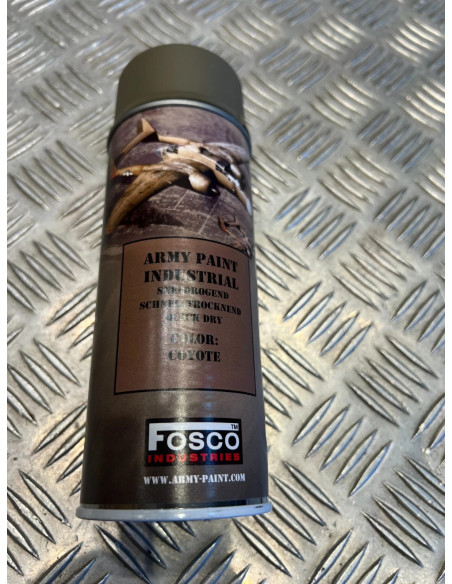 bombe de peinture militaire 400 ml couleur coyote fosco industries