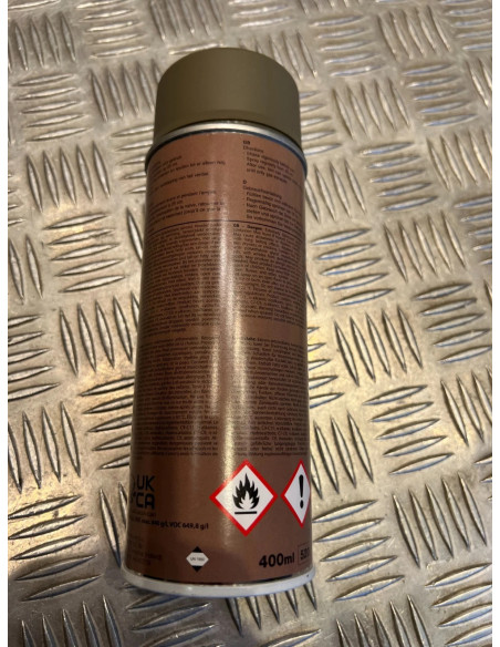 bombe de peinture militaire 400 ml couleur coyote fosco industries