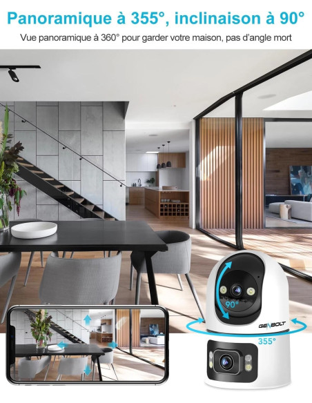 camera surveillance securite wifi Interieure genbolt gb102h cctv ip domestique