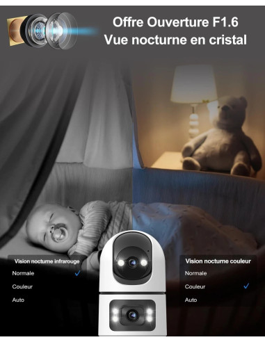 camera surveillance securite wifi Interieure genbolt gb102h cctv ip domestique