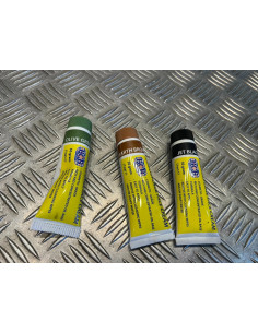 bcb 3 tube crème maquillage camo de 30 g camouflage vert noir et marron