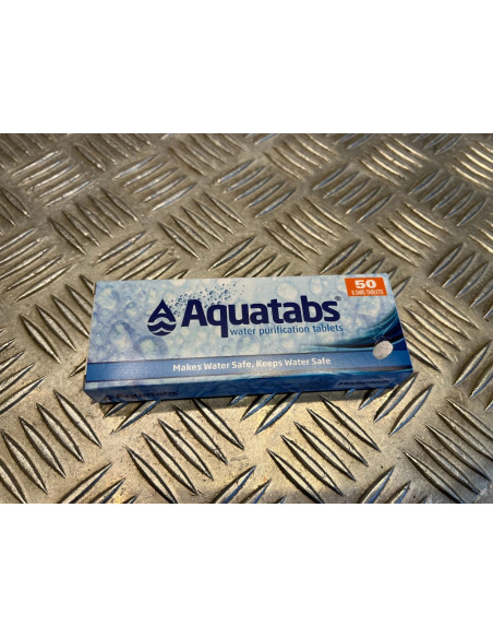 boite aquatabs 50 tablets en 8,5mg traitement eau purification