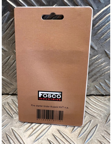 kit allume feux amadou pack de 8 pieces fosco industries