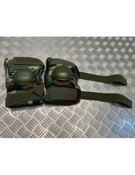 Kit coudieres de protection en neoprene camo woodland 101 inc neuf