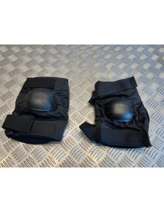 kit coudieres de protection en neoprene noir 101 inc neuf