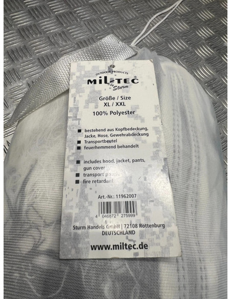 combinaison mil-tec 11962007 ghillie camo neige xl / xxl neuf