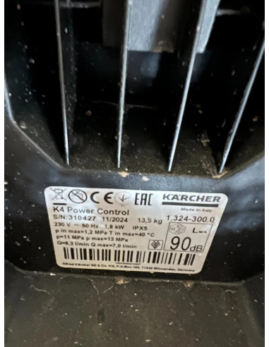 nettoyeur haute pression Karcher K4 power control 1800w 130 bar