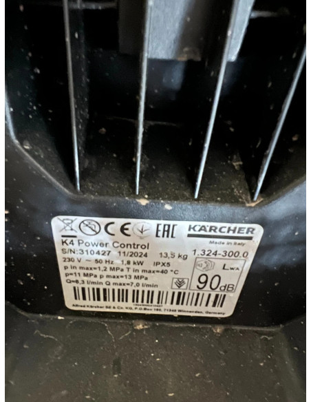 nettoyeur haute pression Karcher K4 power control 1800w 130 bar