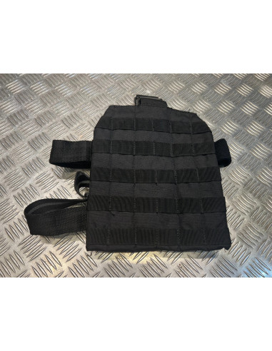 Plaque panneau de jambe cuisse molle noir mil-tec