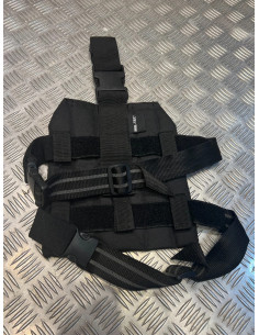 Plaque panneau de jambe cuisse molle noir mil-tec 2