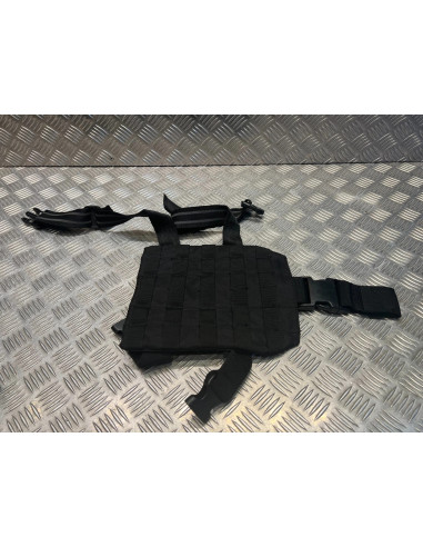 Plaque panneau de jambe cuisse molle noir mil-tec