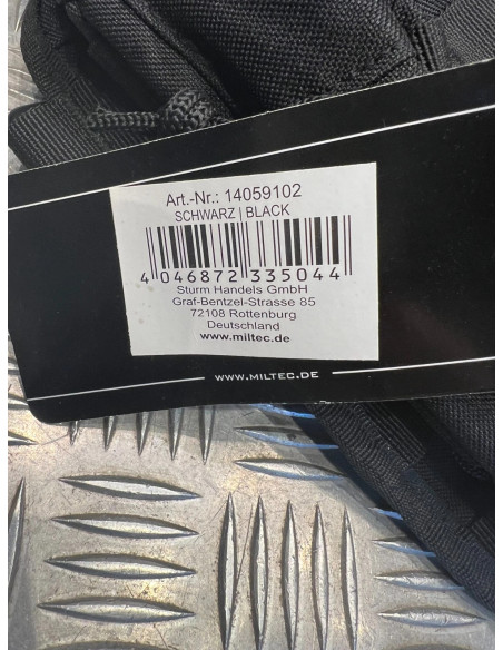 sac a dos mil-tec assault one strap 20l noir 14059102 neuf