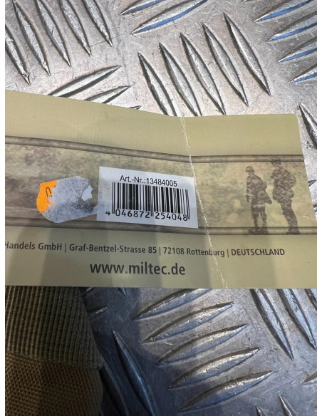 plaque panneau de jambe cuisse molle coyote mil-tec 13484005