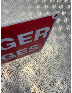 Panneau danger pieges akilux 26 x 20cm 2