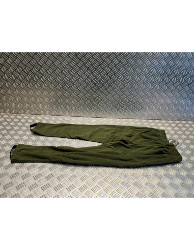 pantalon sous vetement bas isolant polaire kaki taille s ducatillon