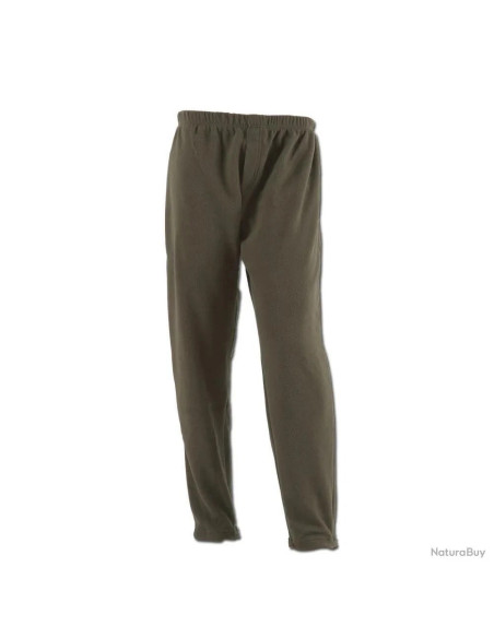 pantalon sous vetement bas isolant polaire kaki taille s ducatillon