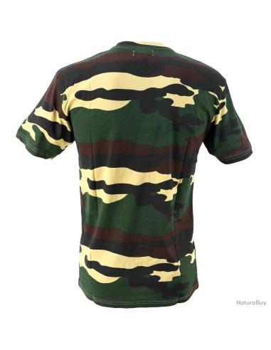 t-shirt camouflage ce en coton taille s ducatillon