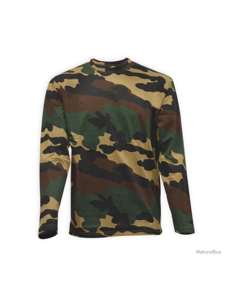 t-shirt camouflage manches longues taille s ducastillon