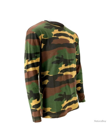 t-shirt camouflage manches longues taille s ducastillon
