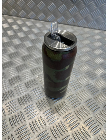 yoko design gourde forme canette isotherme 500ml inox double paroi camo ce neuf