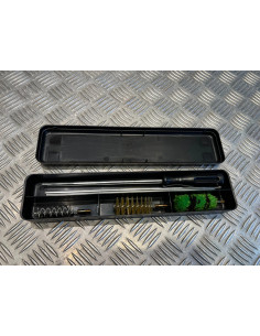 Boite avec baguette acier inox + 3 brosses pour nettoyage cal12 ou 16 et 20