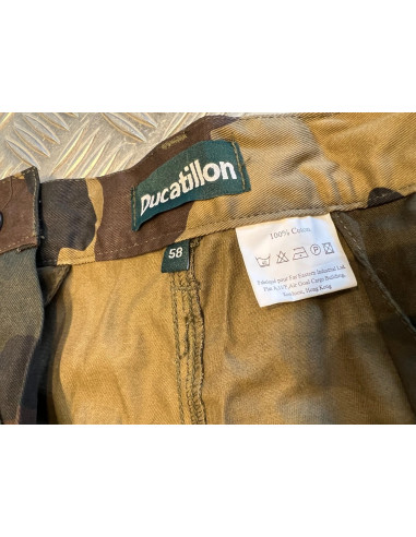 pantalon de chasse treillis 6 poches coton camo ce taille 58