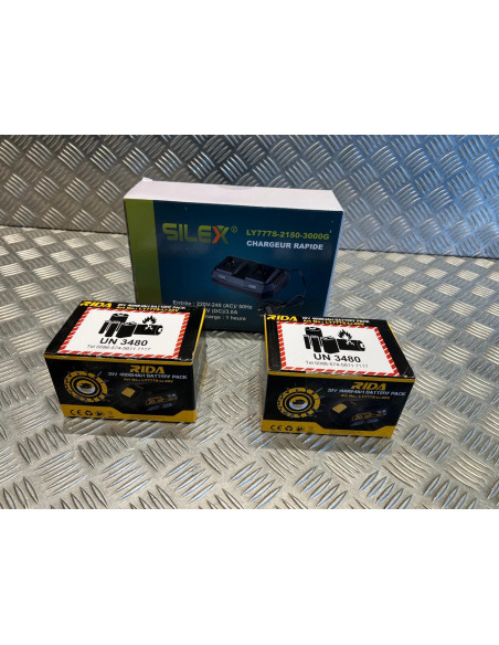 2 batterie 20v 4Ah Rida ly777 chargeur outil Silex Schneider Rida Meterk Liangye