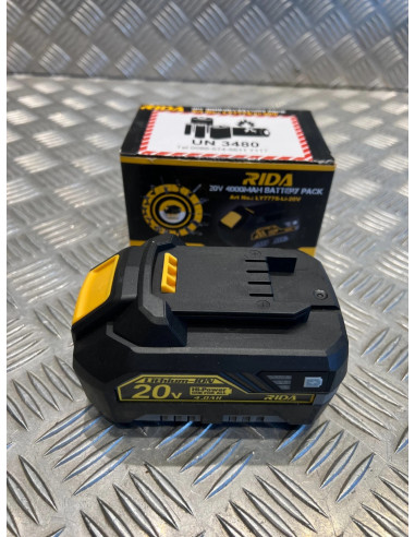 batterie 20v - 4Ah Rida ly777 pour outils silex Schneider Rida Meterk Liangye