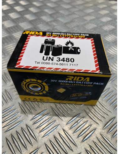batterie 20v - 4Ah Rida ly777 pour outils silex Schneider Rida Meterk Liangye