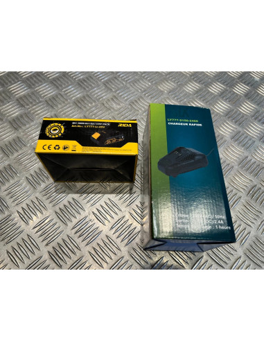 Batterie 20v 2Ah Rida ly777 chargeur outils silex Schneider Rida Meterk Lyangue