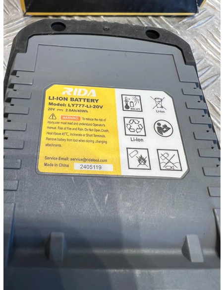 batterie 20v 2Ah Rida ly777 outils silex Schneider Rida Meterk Liangye et autres