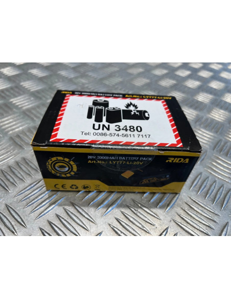 batterie 20v 2Ah Rida ly777 outils silex Schneider Rida Meterk Liangye et autres