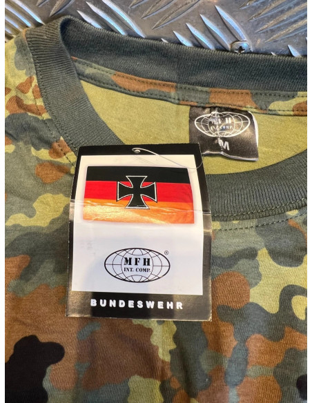 t shirt MFH camo bw flecktarn 00103v en m ou xxl neuf