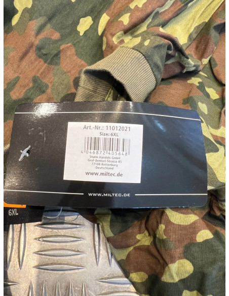 t shirt mil-tec camo bw flecktarn neuf 11012021