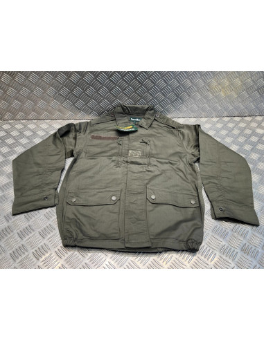 veste treillis militaire 4 poches polyester coton kaki taille s