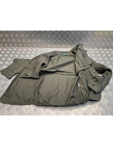 veste treillis militaire 4 poches polyester coton kaki taille s