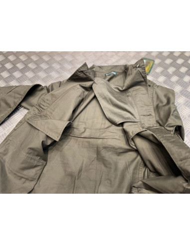 veste treillis militaire 4 poches polyester coton kaki taille s