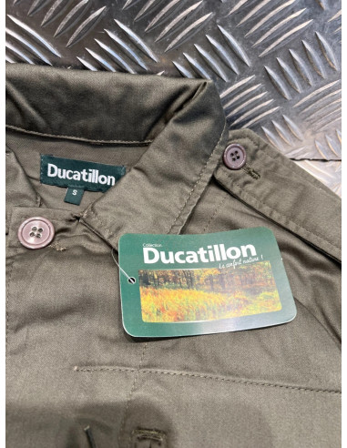 veste treillis militaire 4 poches polyester coton kaki taille s