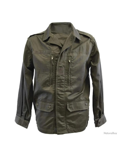 veste treillis militaire 4 poches polyester coton kaki taille s