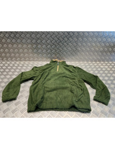 sweat pull polaire de luxe kaki chaud taille s