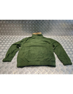 sweat pull polaire de luxe kaki chaud taille s 2