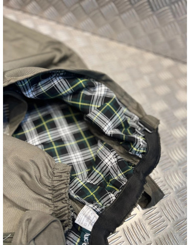 cuissard leger anti ronces polyester double coton kaki chasse foret taille s