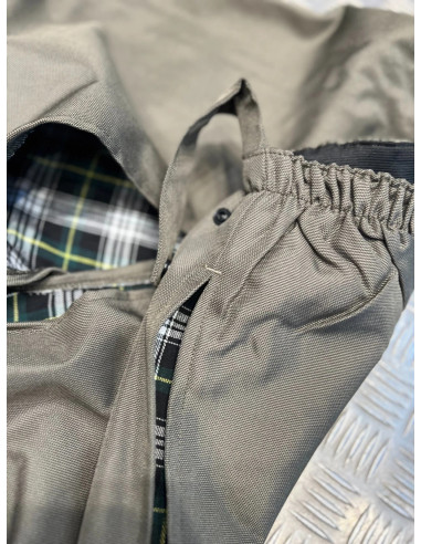 cuissard leger anti ronces polyester double coton kaki chasse foret taille s