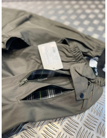 cuissard leger anti ronces polyester double coton kaki chasse foret taille s